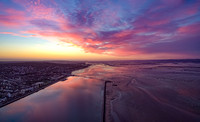 Dawn over West Kirby Marine Lake