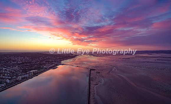 Dawn over West Kirby Marine Lake