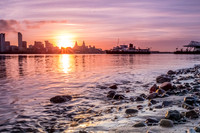 Mersey Ferry Leaving Seacombe at low tide