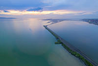 Evening Light over the Dee Estuary and West Kirby Marine Lake