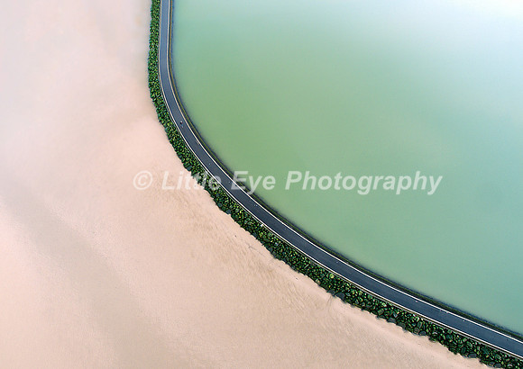 West Kirby Marine Lake - an aerial view looking north-east