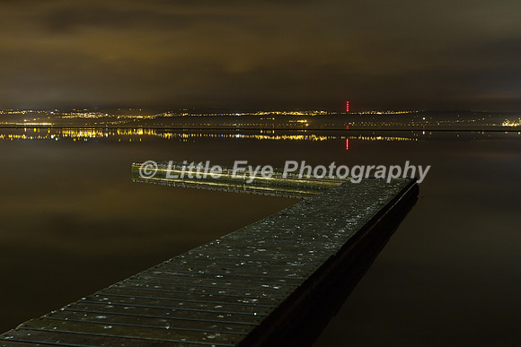 Jetty on a still night