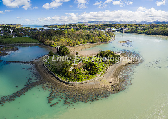 St Tysilio's Church & Church Island,  Menai Straights, Anglesey